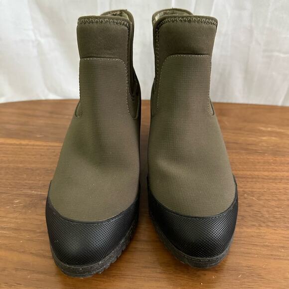 Dr. Scholl's Womens Line Em Up Green Pull On Chelsea Boots Shoes Size 7 - Picture 2 of 8